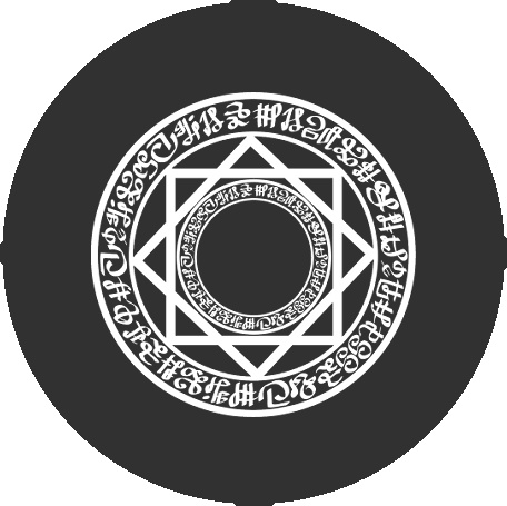 魔法陣缶バッジ