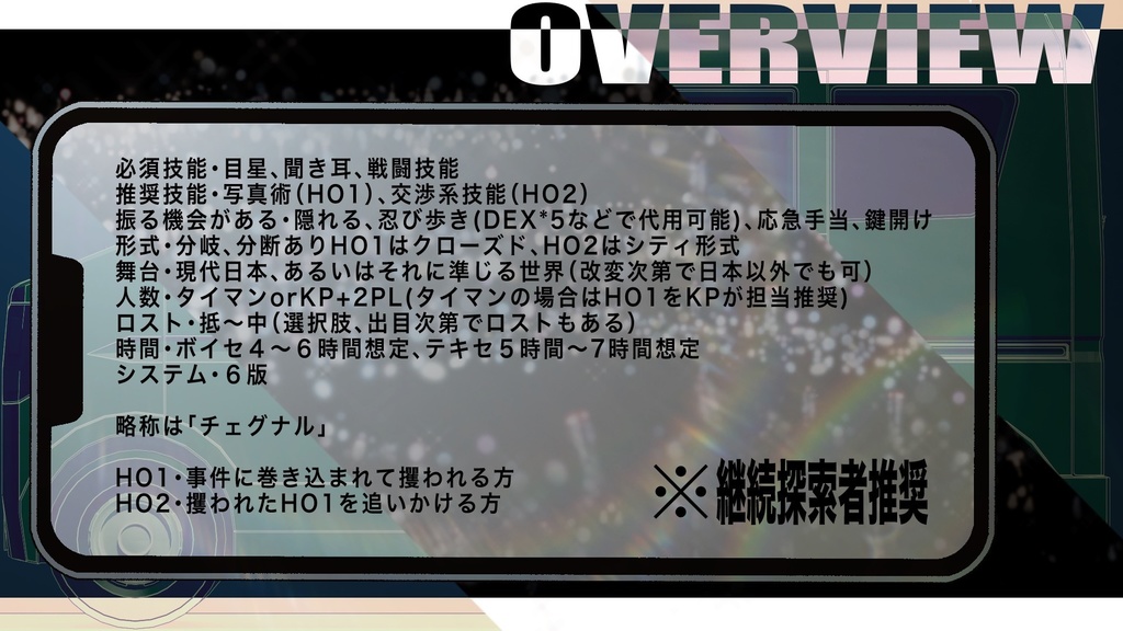 Chain Signal【CoC 6版シナリオ】