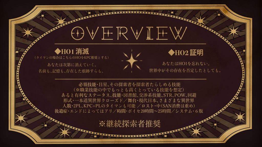 【クトゥルフ神話TRPG】拝啓、私のジョン・スミス