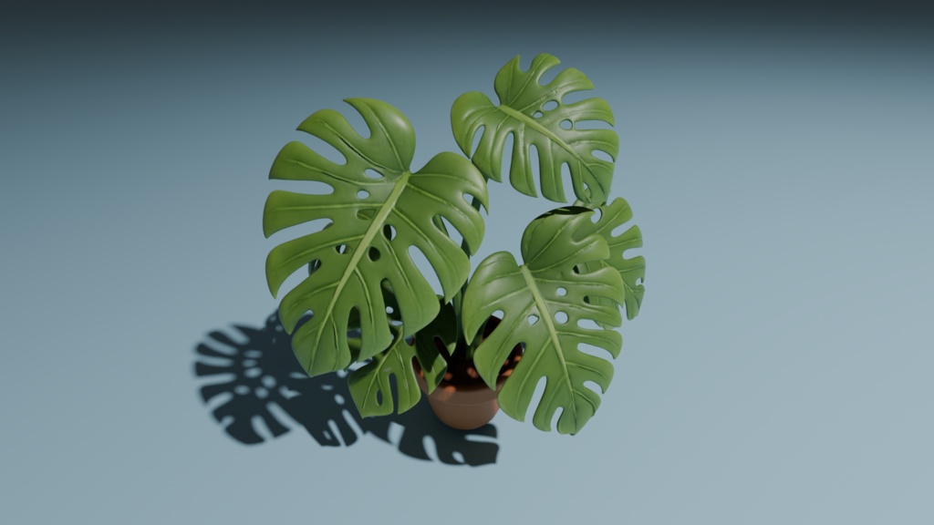 【VRChat/Unreal対応】[カテゴリー名] 3Dモデル　観葉植物