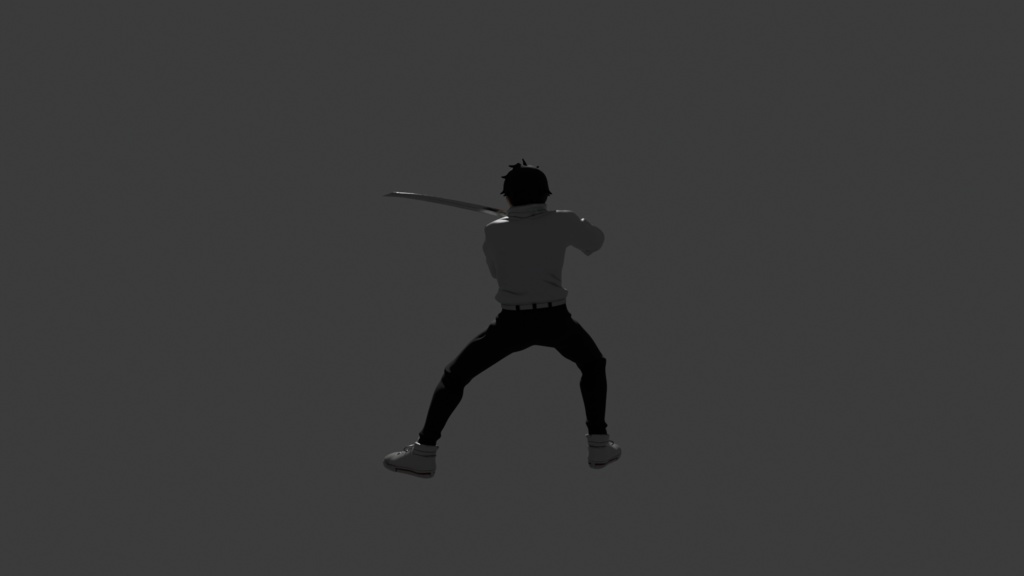 呪術廻戦 乙骨憂太 Okkotsu Yuta Character 3D Model | Jujutsu Kaisen Inspired | Battle Pose | Unrigged FBX