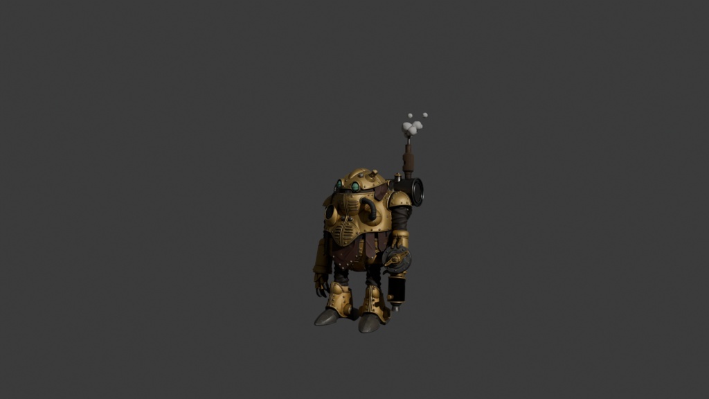 クロノトリガー ロボ Robo Character 3D Model | Chrono Trigger Inspired | Steampunk Robot | FBX