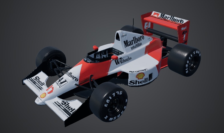 マクラーレン ホンダ McLaren MP4/5B F1 Car 3D Model | 1990 Championship Machine | High-Detail FBX