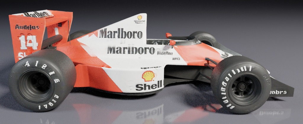 マクラーレン ホンダ McLaren MP4/5B F1 Car 3D Model | 1990 Championship Machine | High-Detail FBX