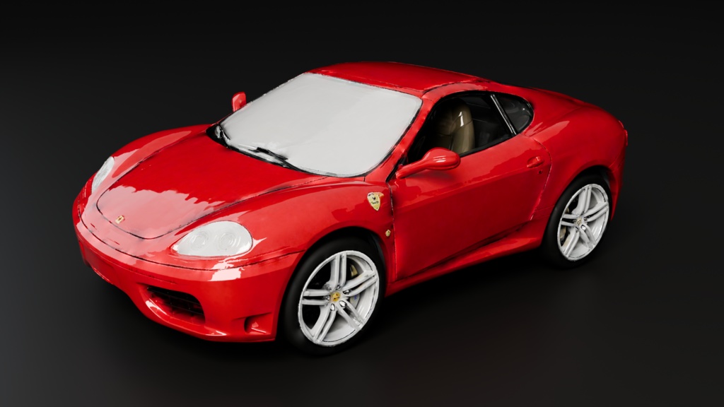 Ferrari 360 Modena 3D Model | Modern Supercar | 1999-2005 | High-Detail FBX