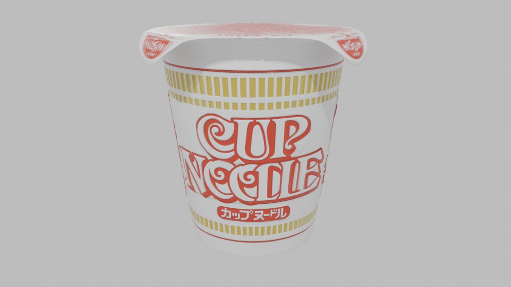 【超定番】カップヌードル 3Dモデル【VRChat・ゲーム・配信対応】