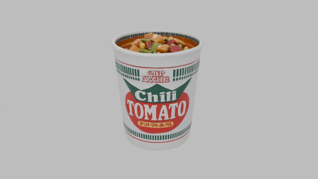 【好評につき3日間数量限定】カップヌードル 4大フレーバー コンプリートセット 3Dモデル【VRChat・ゲーム対応】