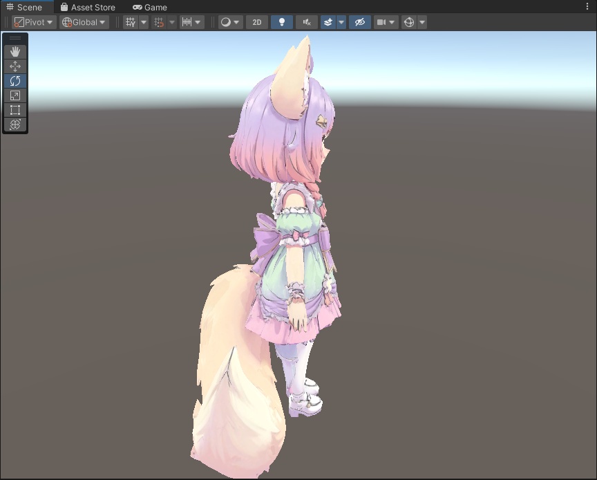 【期間限定価格】【可愛い】パステル獣耳少女 3Dアバター リギング済み【VRChat・VRM対応】