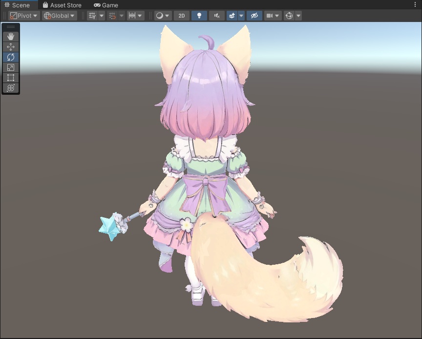 【期間限定価格】【可愛い】パステル獣耳少女 3Dアバター リギング済み【VRChat・VRM対応】