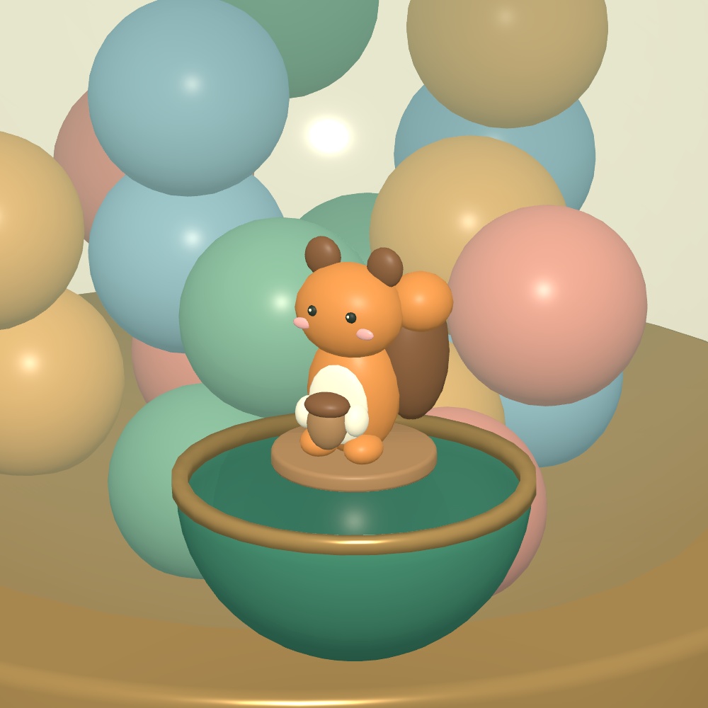ちいさな森のカプセル屋 / POCKET GROVE|回して開けて、好きな森の仲間を飾ろう【VRChatワールド用】