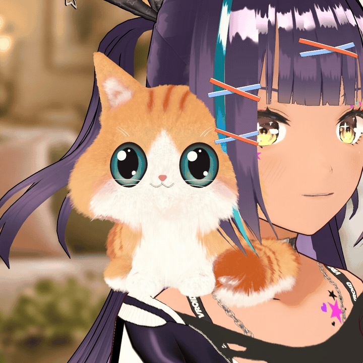【発売記念セール〜10/26】【VRChat】なでて遊べる肩のりこねこ|10匹・乗せ方6種・MA対応