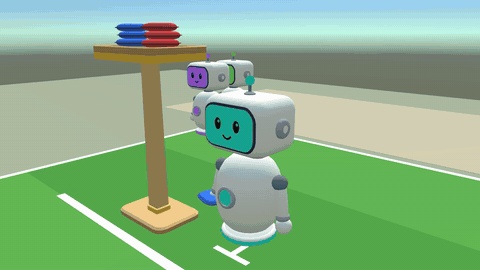 【発売記念セール〜11/4】【VRC】みんなでパーティースポーツ 4種目 最大6人【CPU対戦・全員同期・日英対応・Blenderデータ付】