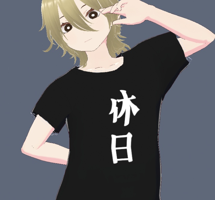 【無料版あり、商用利用OK】VRoidネタTシャツテクスチャ