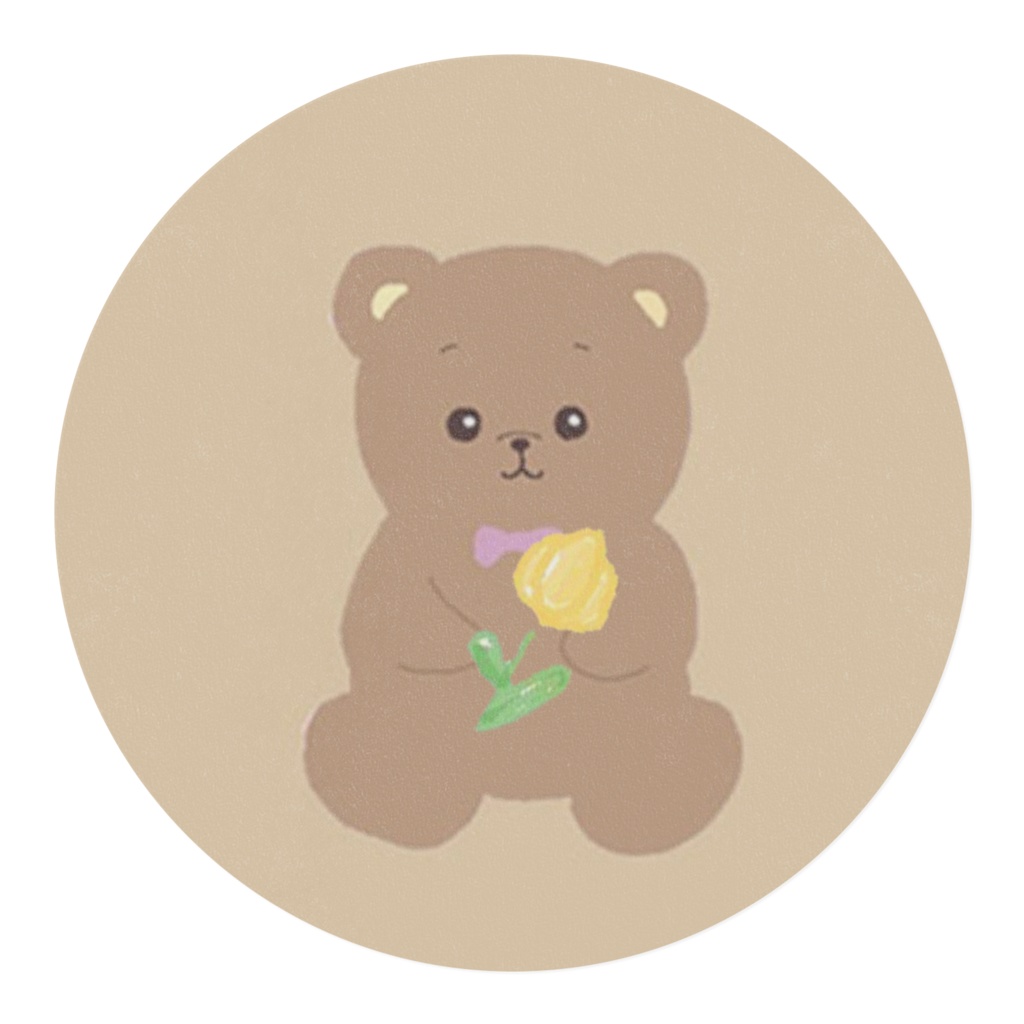 ラテカラーテディベアマスキングテープ