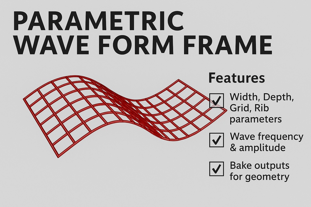 Wave Shell + Rib Generator(Grasshopper Tool)