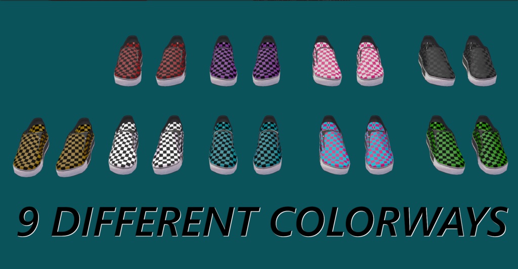 Emo Skater Slip-on Shoes for Sharlen「シャーレン」