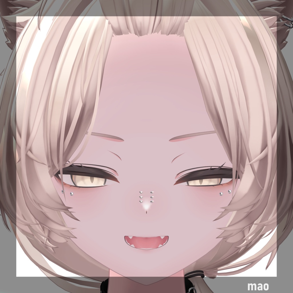 【18アバター対応】Face Pierce