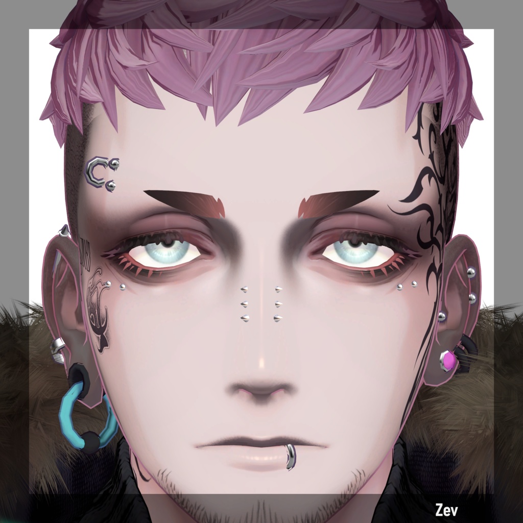 【18アバター対応】Face Pierce