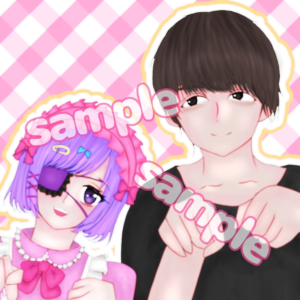 ツーショットイラスト まよるふれんず Booth