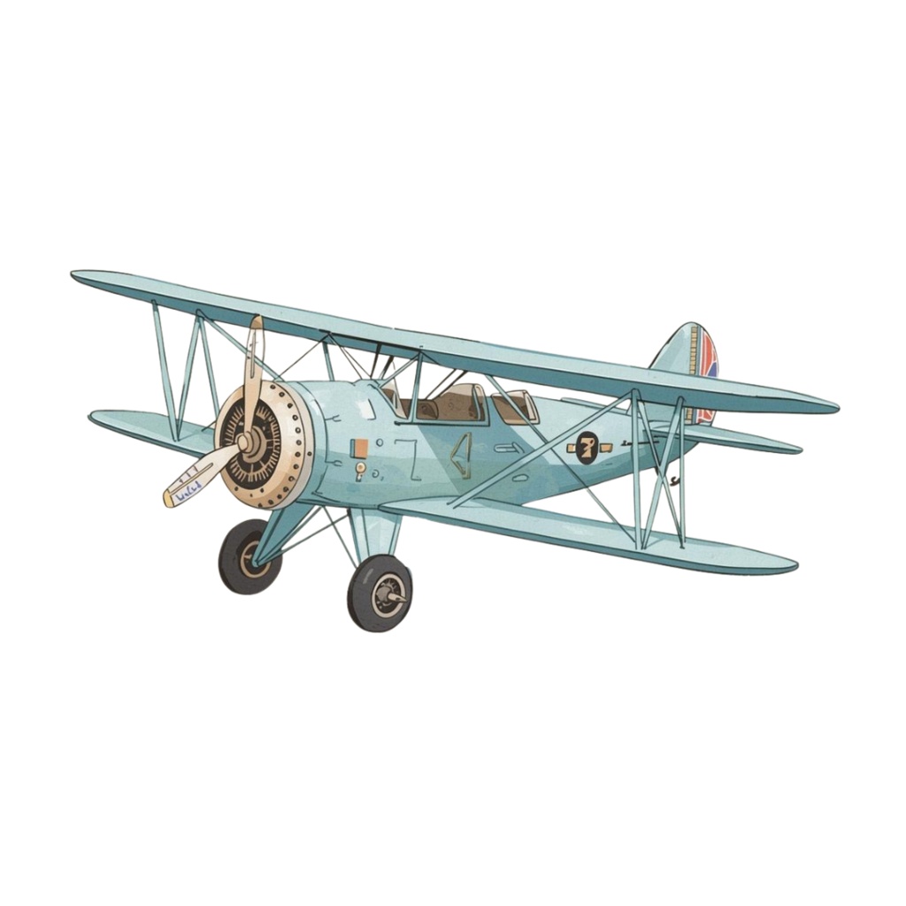 夢かわいい水彩旅行アイコン・ヴィンテージ調クリップアート10点セット:PNG