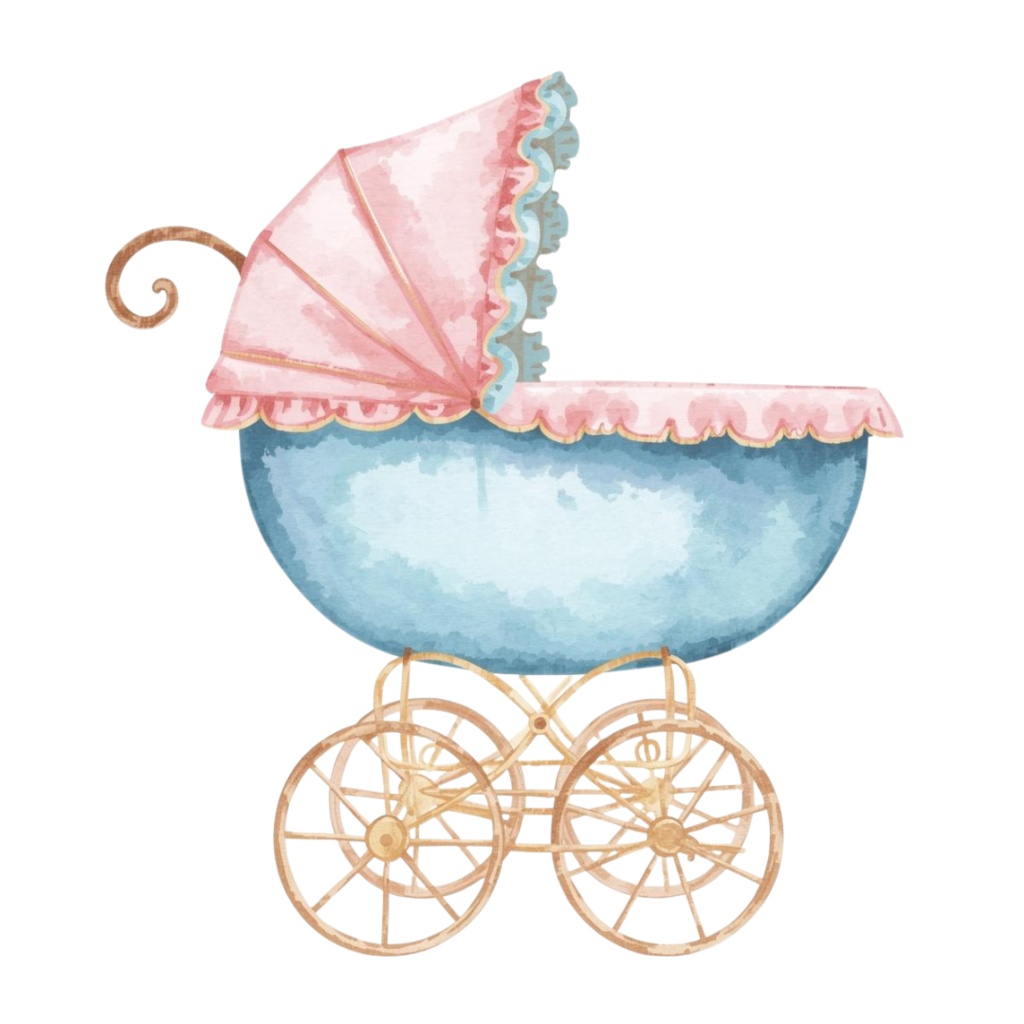 水彩ベビーシャワー クリップアートセット – パステルで可愛い手描き風イラスト(12 PNG)Watercolor Baby Shower Clipart Bundle – Cute Pastel Hand-Painted Set (12 PNG)