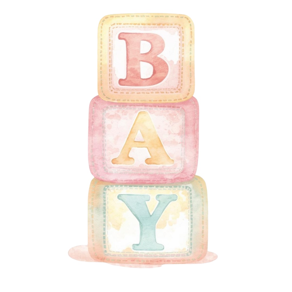 ベビーシャワー 水彩クリップアートセット – 12種類 PNGイラスト|かわいい手描き風パステルデザイン Baby Shower Watercolor Clipart Bundle – 12 PNG Illustrations | Cute Hand-Painted Pastel Baby Shower Decor”