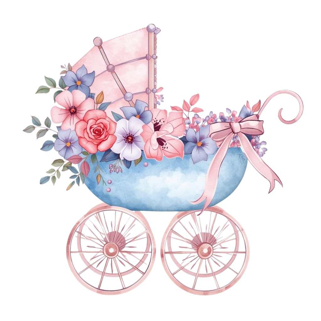 ベビーシャワー 水彩クリップアートセット – 12種類 PNGイラスト|かわいい手描き風パステルデザイン Baby Shower Watercolor Clipart Bundle – 12 PNG Illustrations | Cute Hand-Painted Pastel Baby Shower Decor”