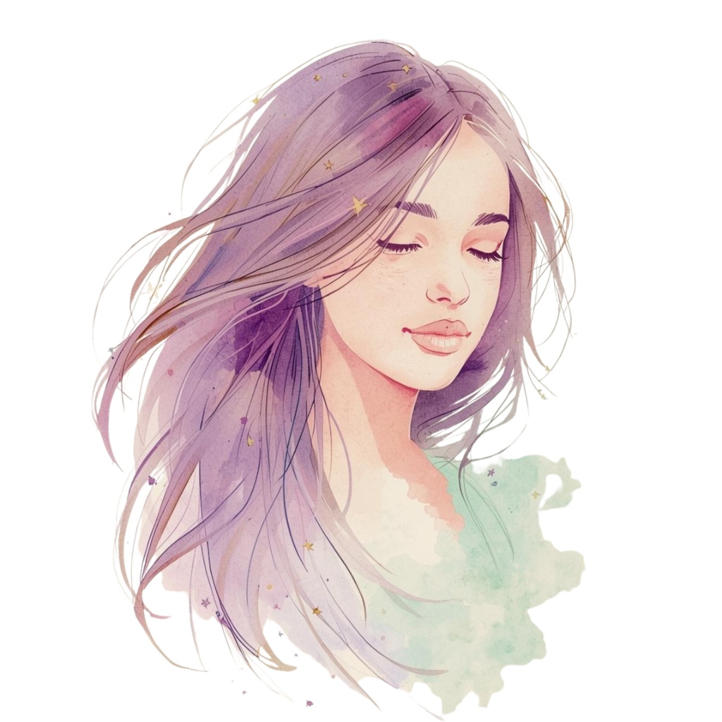 clipart 「水彩画」「アンティーク調」「可愛い女性のクリップアート」12種類 PNG