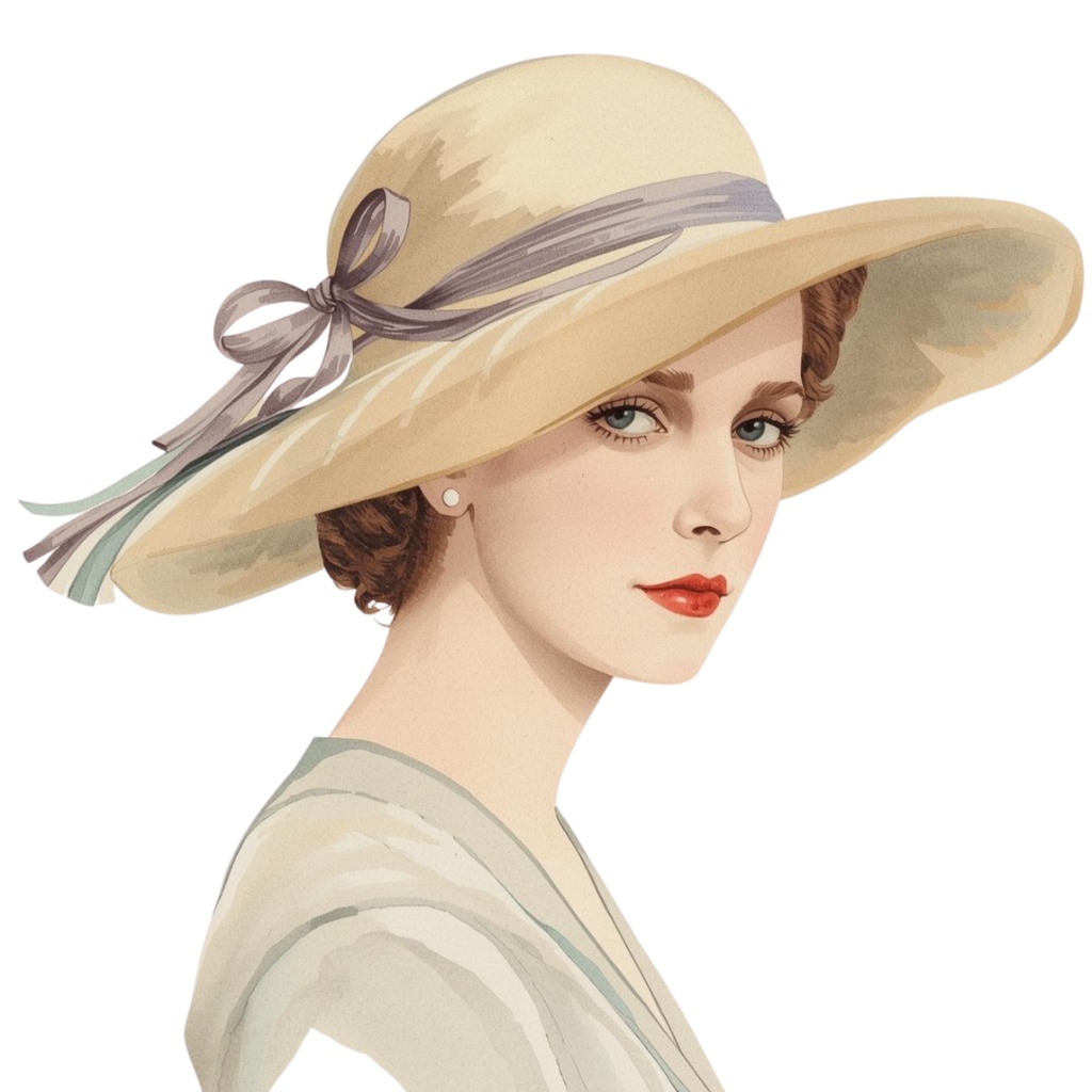 clipart 「水彩画」「アンティーク調」「可愛い女性のクリップアート」12種類 PNG