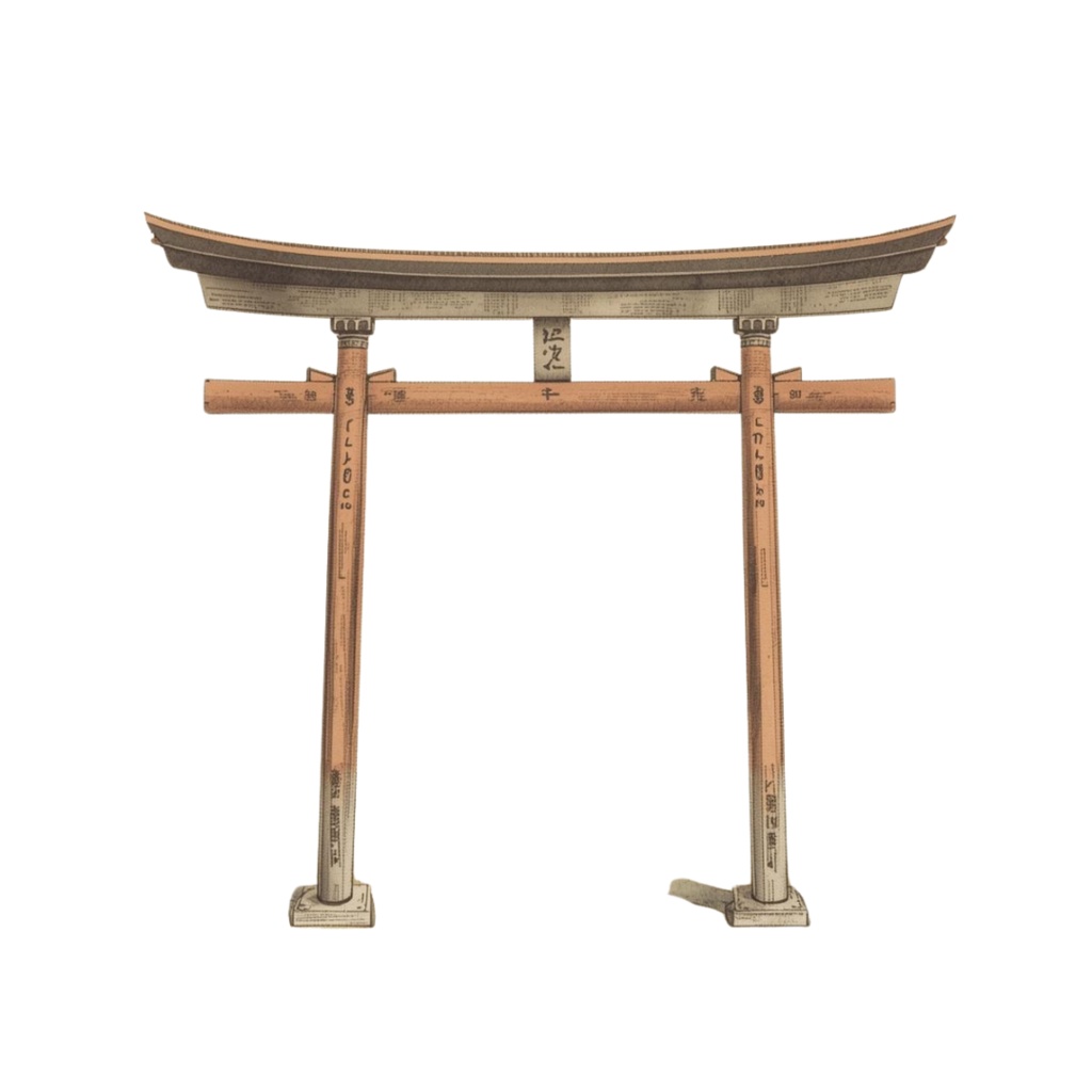 clipart 「日本の風景」「建物」「水彩画」