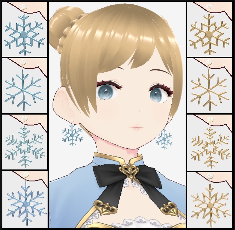 snowflake earrings