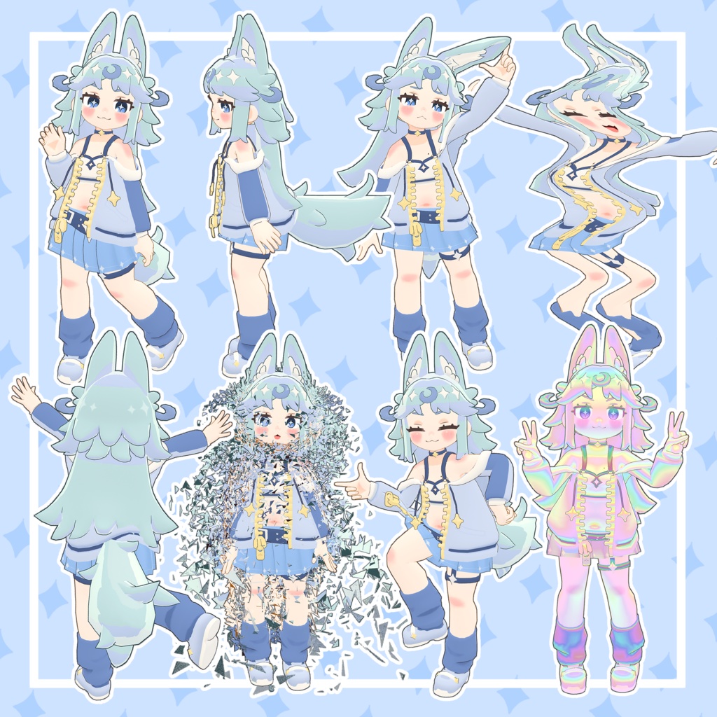 ワフラン オリジナル3Dモデル 【独自シェーダつき】