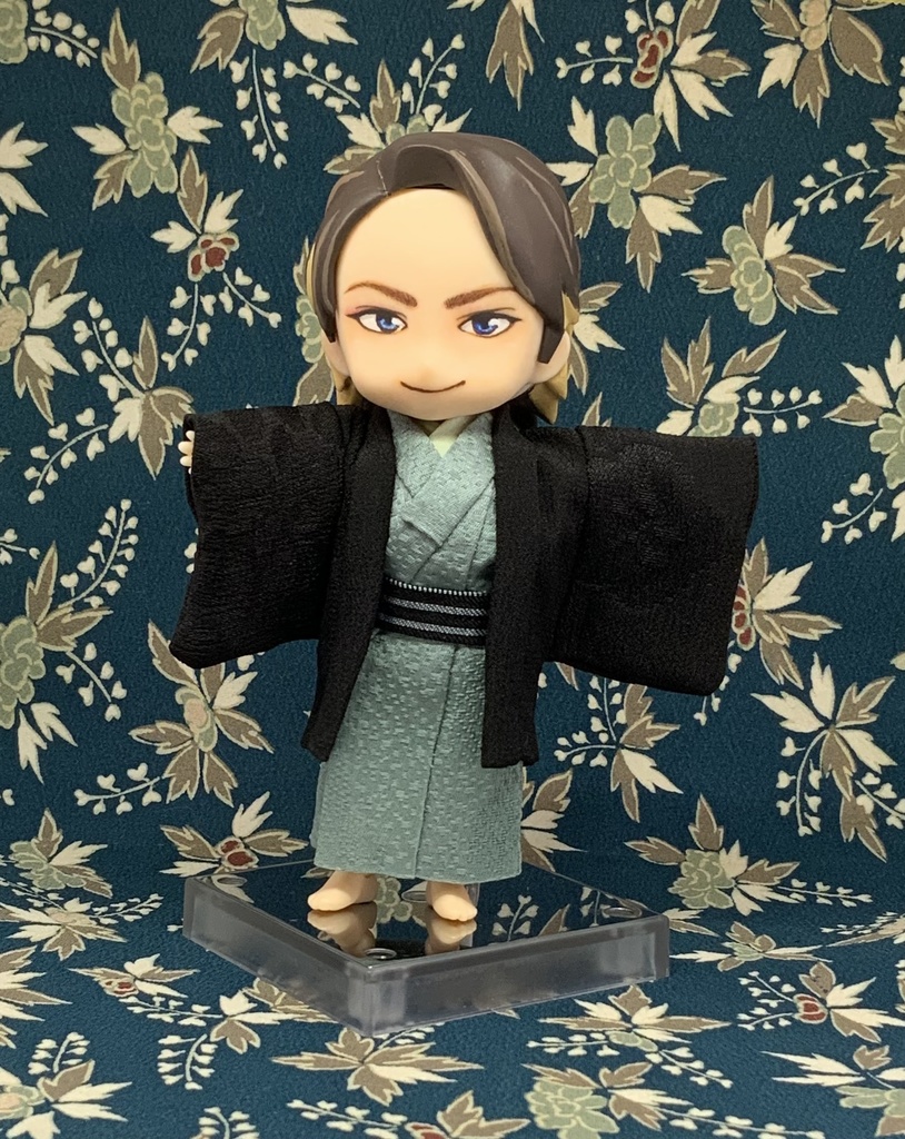 どーる用ハンドメイド 着物 羽織 帯 セット A-1