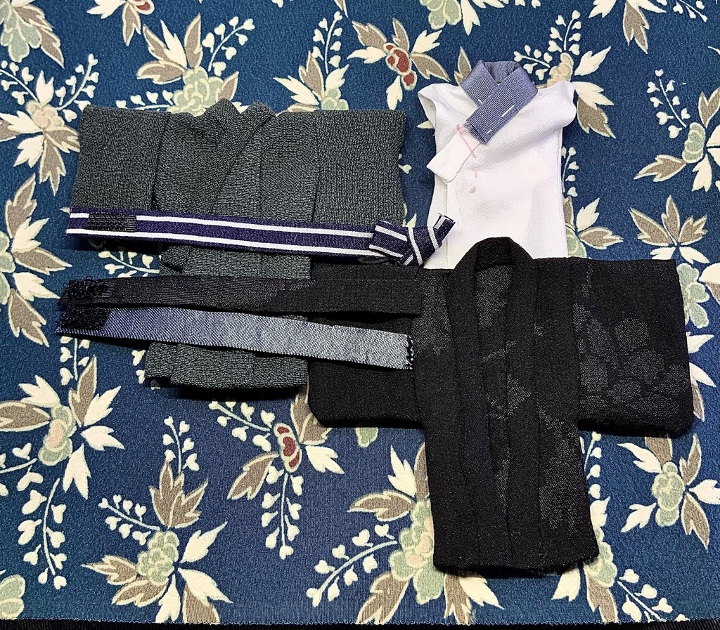 どーる用ハンドメイド オビツ11 着物 羽織 帯 セット A-2