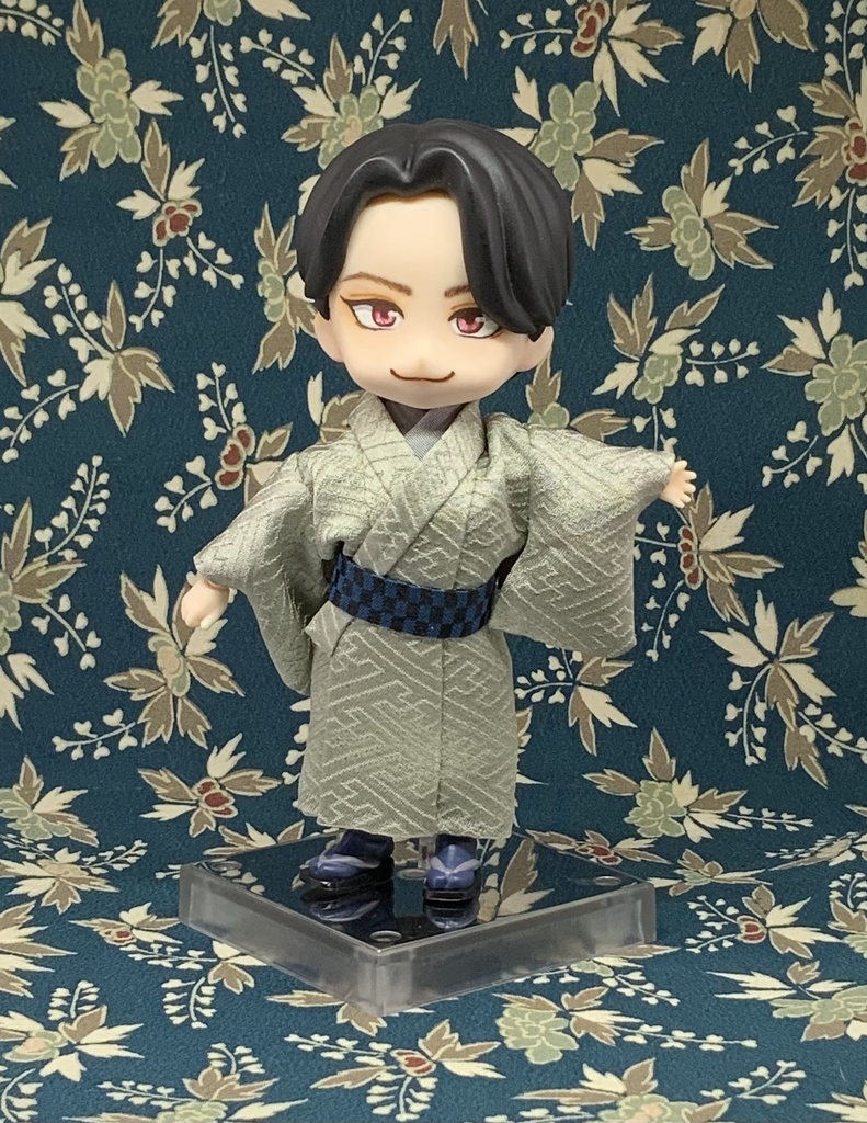 どーる用ハンドメイド 着物 羽織 帯 セット A-3