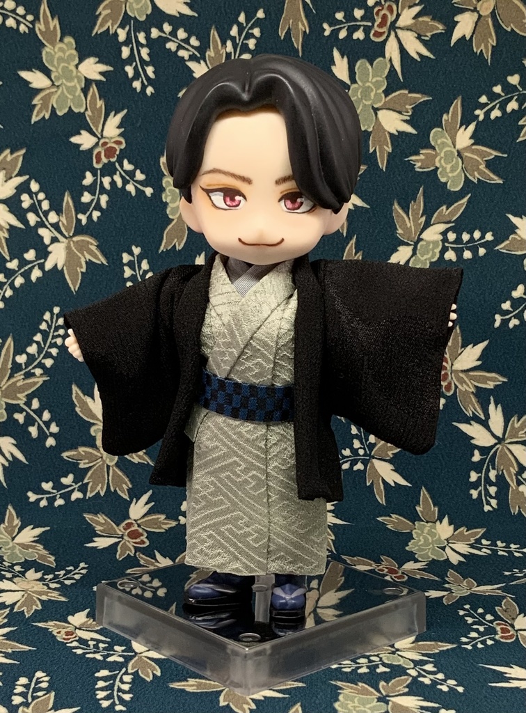 どーる用ハンドメイド 着物 羽織 帯 セット A-3