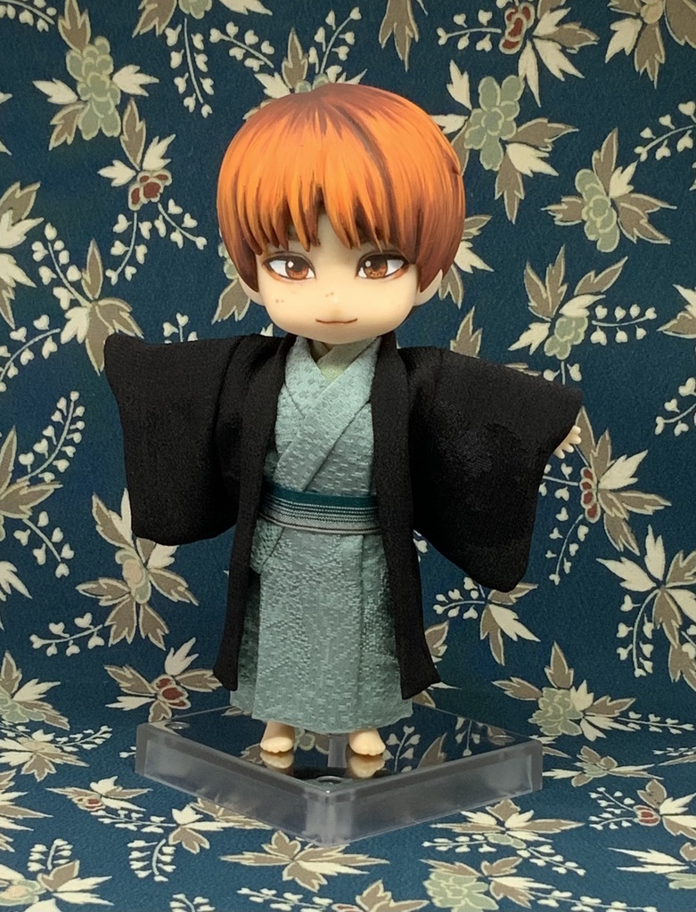 どーる用ハンドメイド 着物 羽織 帯 セット A-4