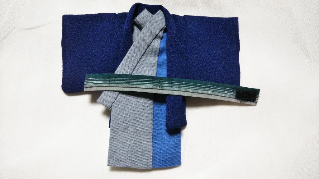 【値下げ】どーる用ハンドメイド 着物 羽織 帯 C-1