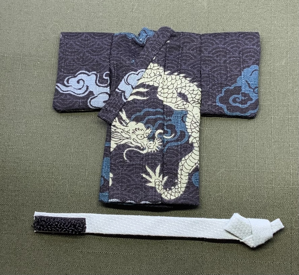 どーる用ハンドメイド 浴衣 帯 龍柄 8