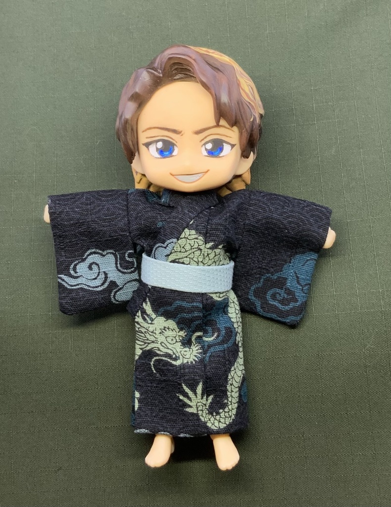 どーる用ハンドメイド 浴衣 帯 龍柄 8