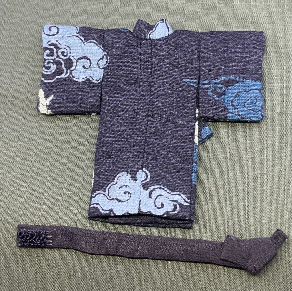 【値下げ】どーる用ハンドメイド 浴衣 帯 龍柄 10