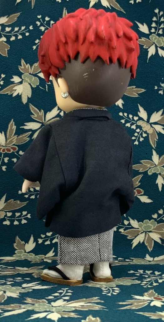 どーる用 ハンドメイド 足袋 雪駄 草履 下駄 黒鼻緒 Sサイズ