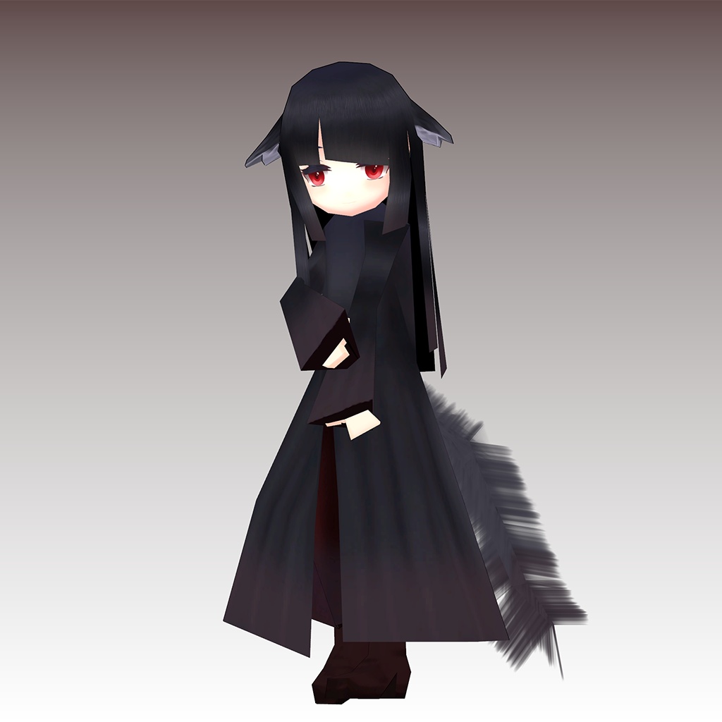 オリジナル3Dモデル 【コチル -cochill- lowpolygon △752】