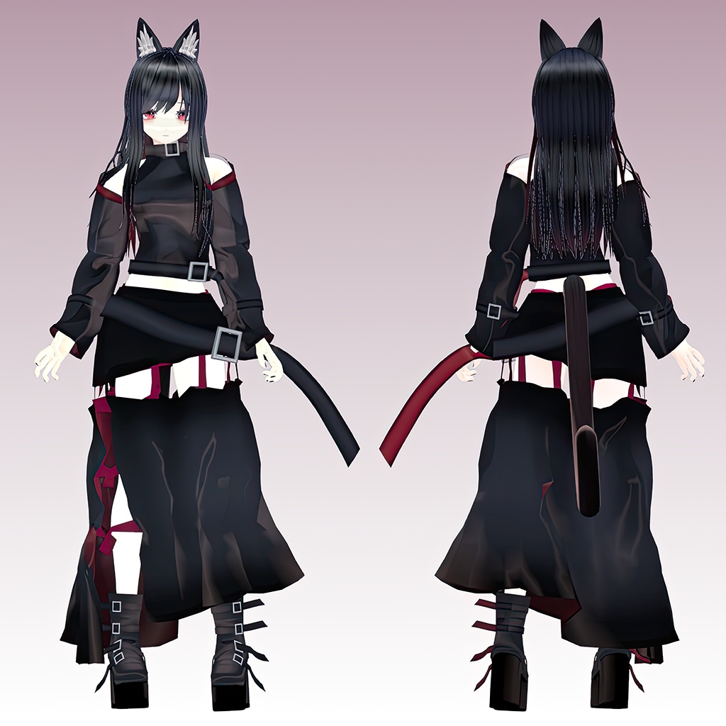 オリジナル3Dモデル 【瑠黒 -rukoku-】