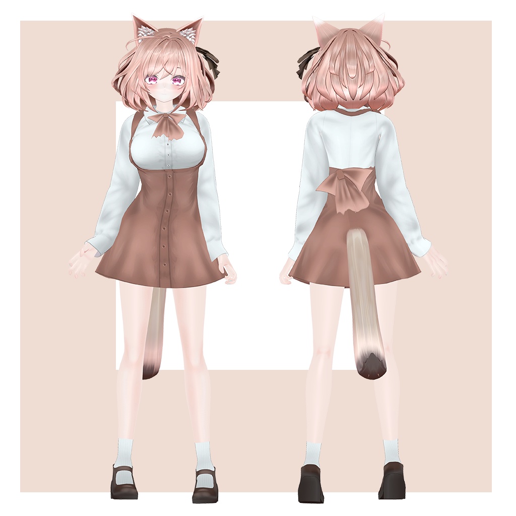 オリジナル3Dモデル 【瑠琉華 -ruruka-】洋服2着