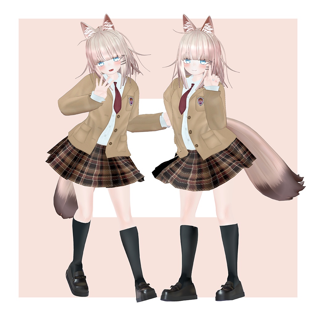 オリジナル3Dモデル 【LuLuchi -ルルチ- 専用制服】