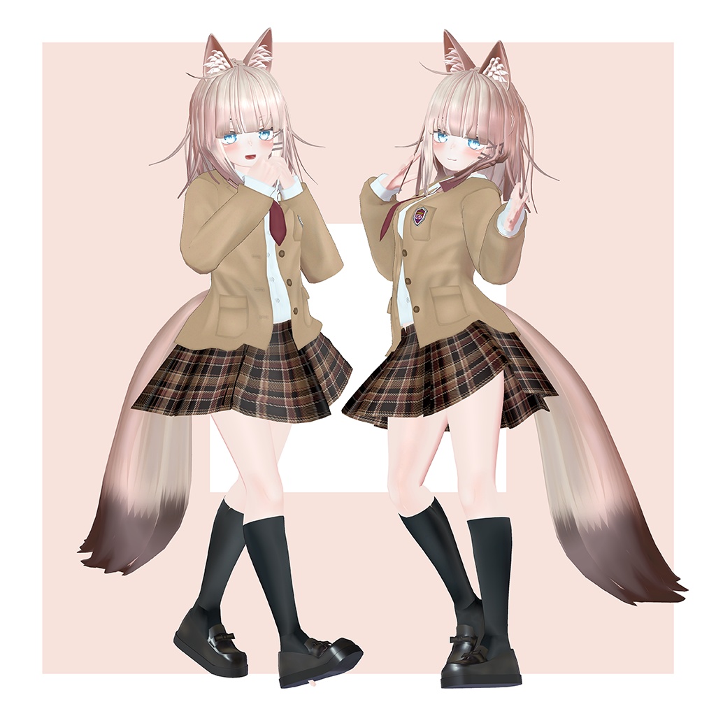 オリジナル3Dモデル 【LuLuchi -ルルチ- 専用制服】