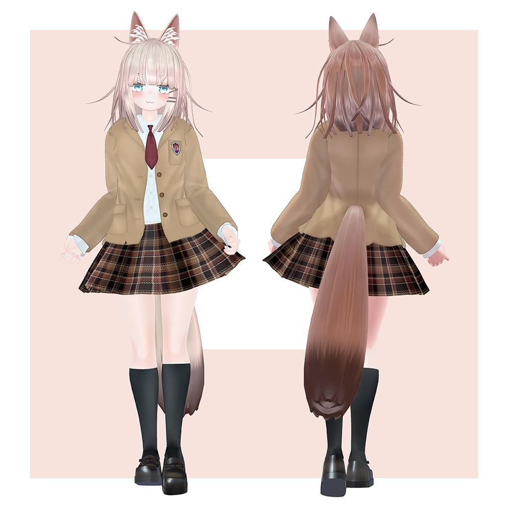 オリジナル3Dモデル 【LuLuchi -ルルチ- 専用制服】