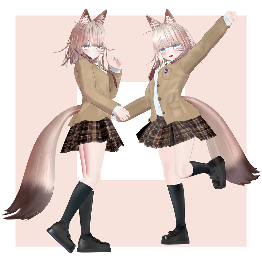 オリジナル3Dモデル 【LuLuchi -ルルチ- 専用制服】