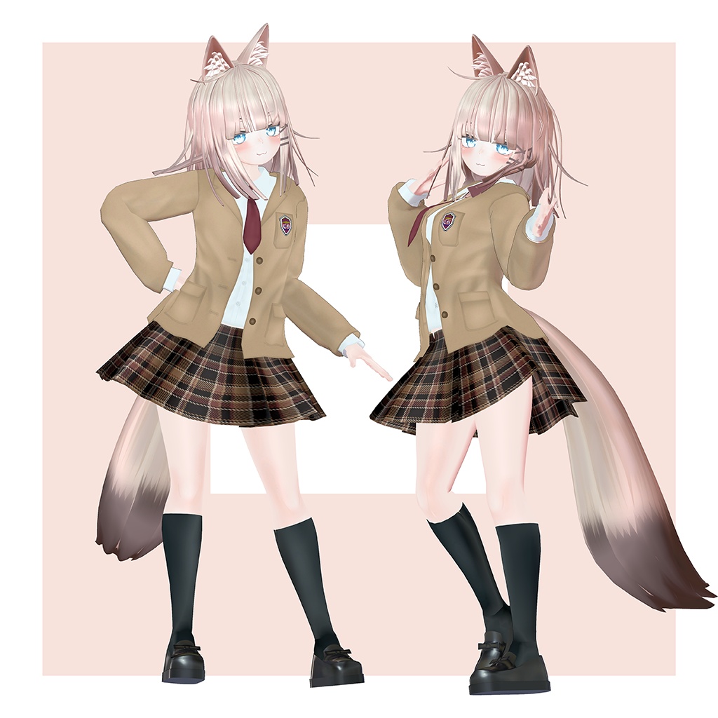 オリジナル3Dモデル 【LuLuchi -ルルチ- 専用制服】